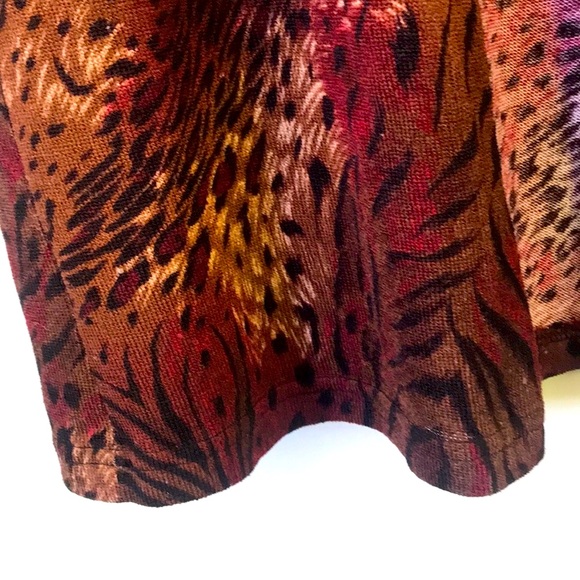 En Focus Animal Print One Button Long Cardigan - Picture 6 of 7